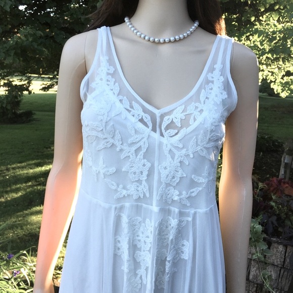 NWT A&F MAXI LACE OVER SLIP STUNNING MAXI DRESS - Picture 7 of 9